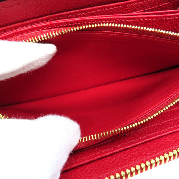 Louis Vuitton Zippy Wallet Empreinte Long Scarlet Red Leather - Picture 6 of 8